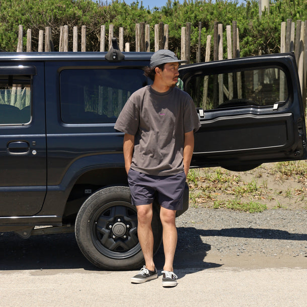 STRECH COOL AIR BASIC SHORTS - CHARCOAL