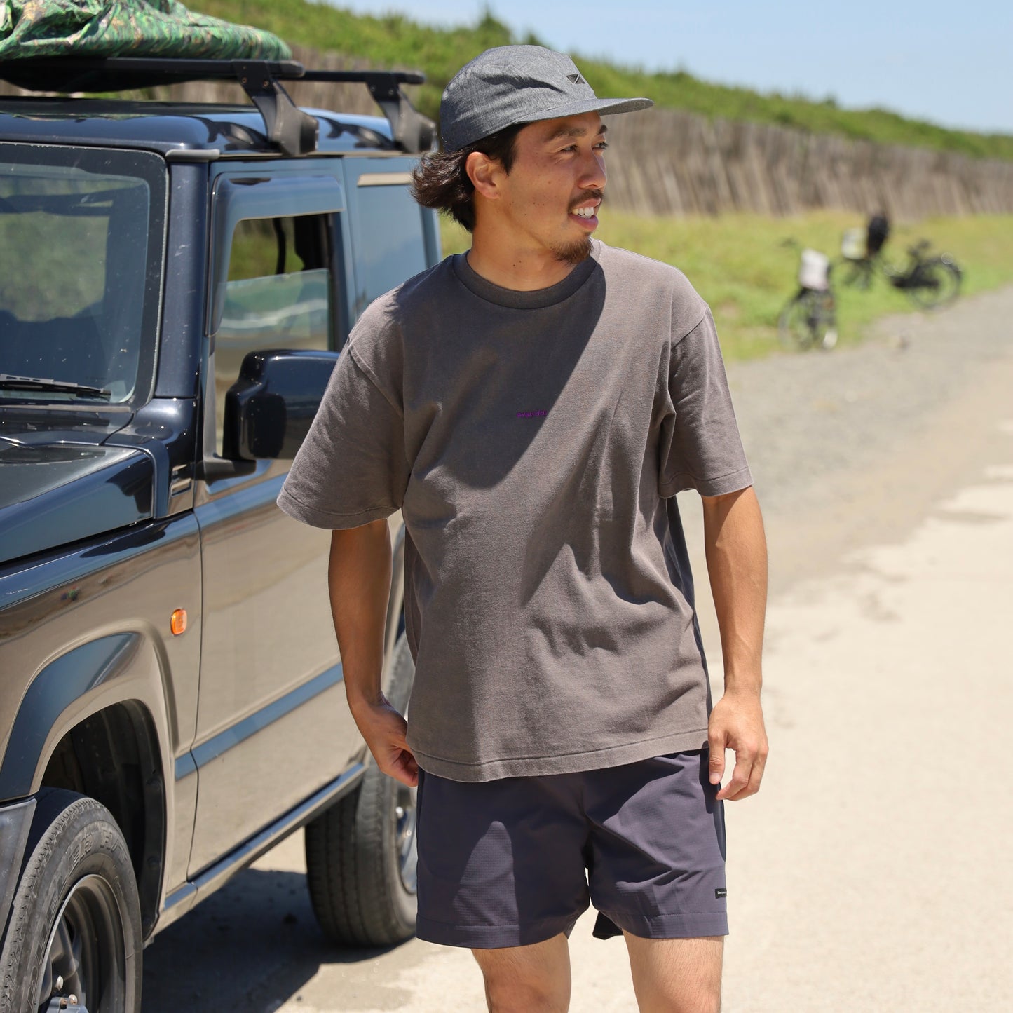 STRECH COOL AIR BASIC SHORTS - CHARCOAL