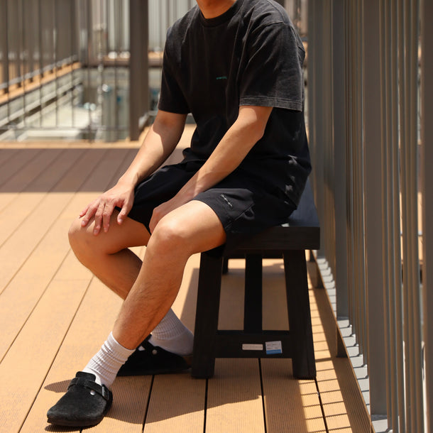 STRECH COOL AIR BASIC SHORTS - BLACK