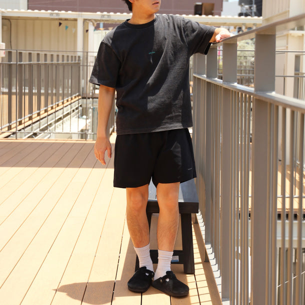 STRECH COOL AIR BASIC SHORTS - BLACK