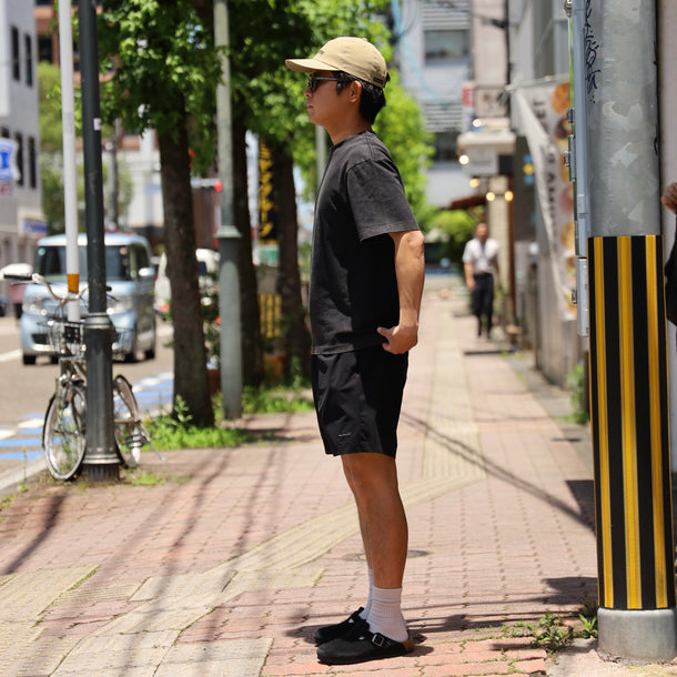 STRECH COOL AIR BASIC SHORTS - BLACK