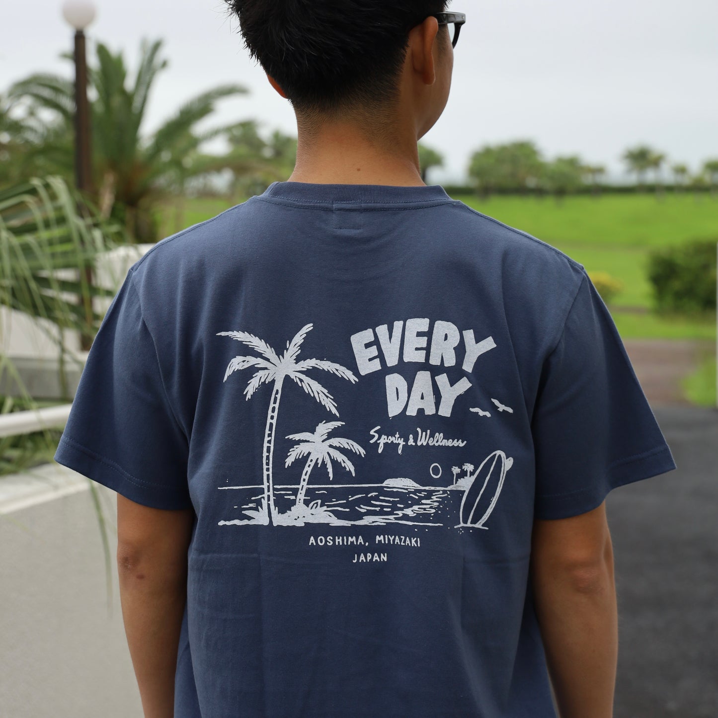 AOSHIMA BEACH T - NAVY