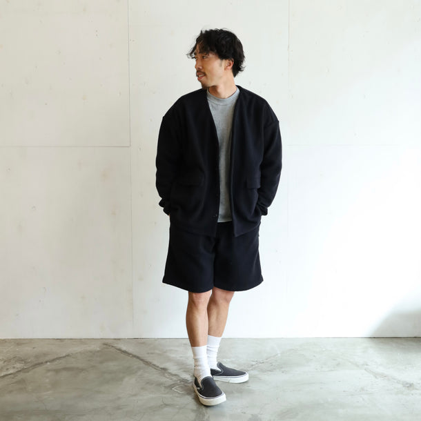 LOOSE CARDIGAN L/S W/PKT (THERMAL PRO) - BLACK