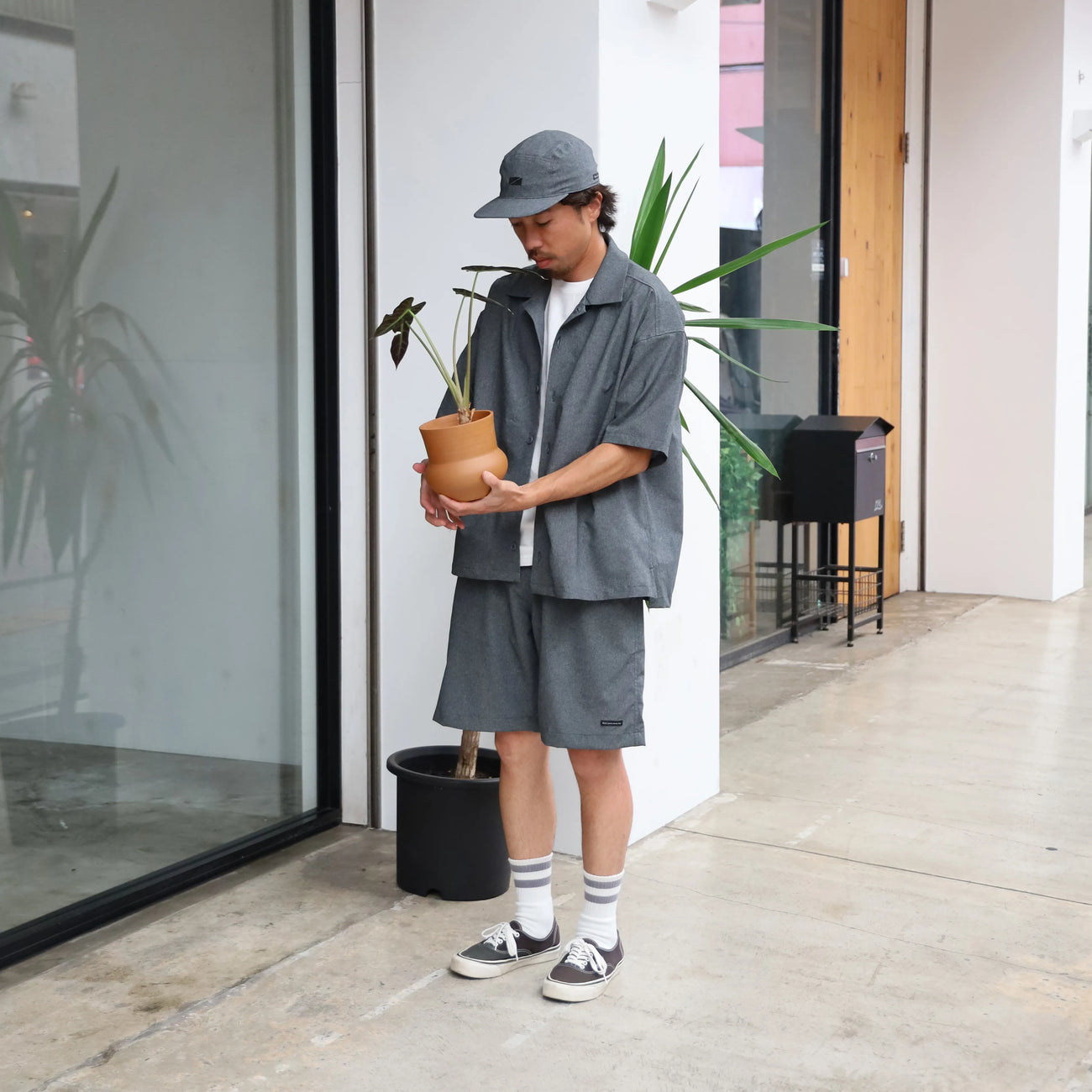 STRECH COOL AIR RELAX TAC SHORTS - CHARCOAL