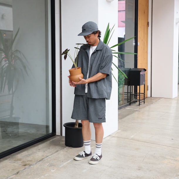 STRETCH COOL AIR S/S SHIRTS - CHARCOAL