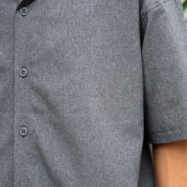 STRETCH COOL AIR S/S SHIRTS - CHARCOAL