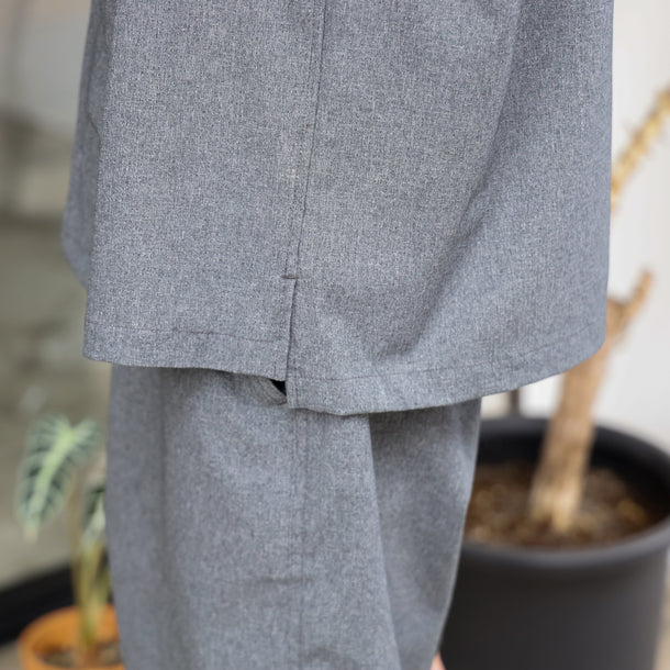 STRETCH COOL AIR S/S SHIRTS - CHARCOAL