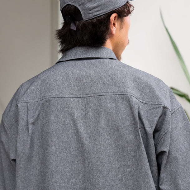 STRETCH COOL AIR S/S SHIRTS - CHARCOAL