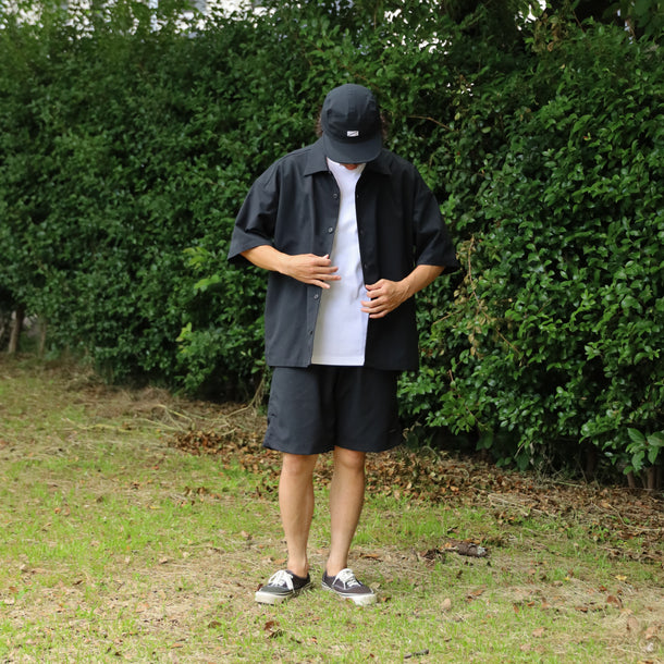 STRETCH COOL AIR S/S SHIRTS - BLACK