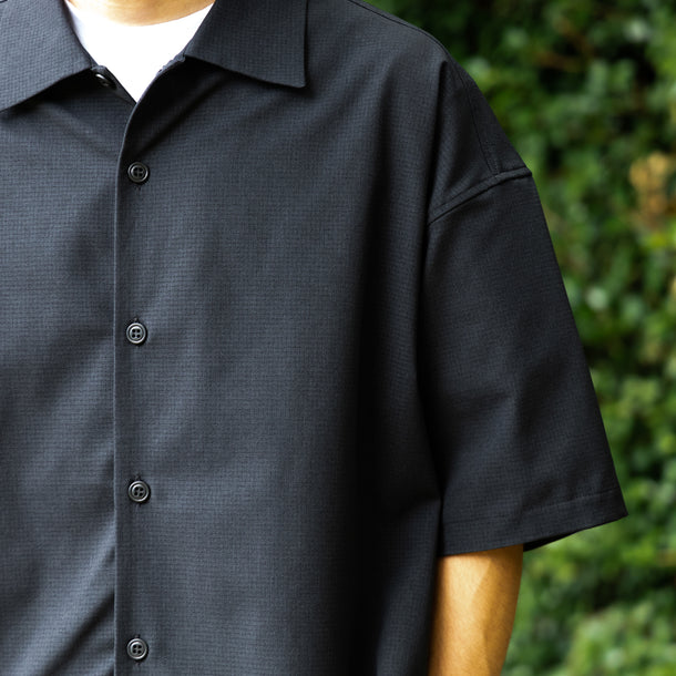 STRETCH COOL AIR S/S SHIRTS - BLACK