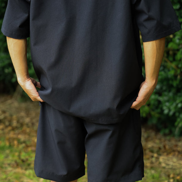 STRETCH COOL AIR S/S SHIRTS - BLACK