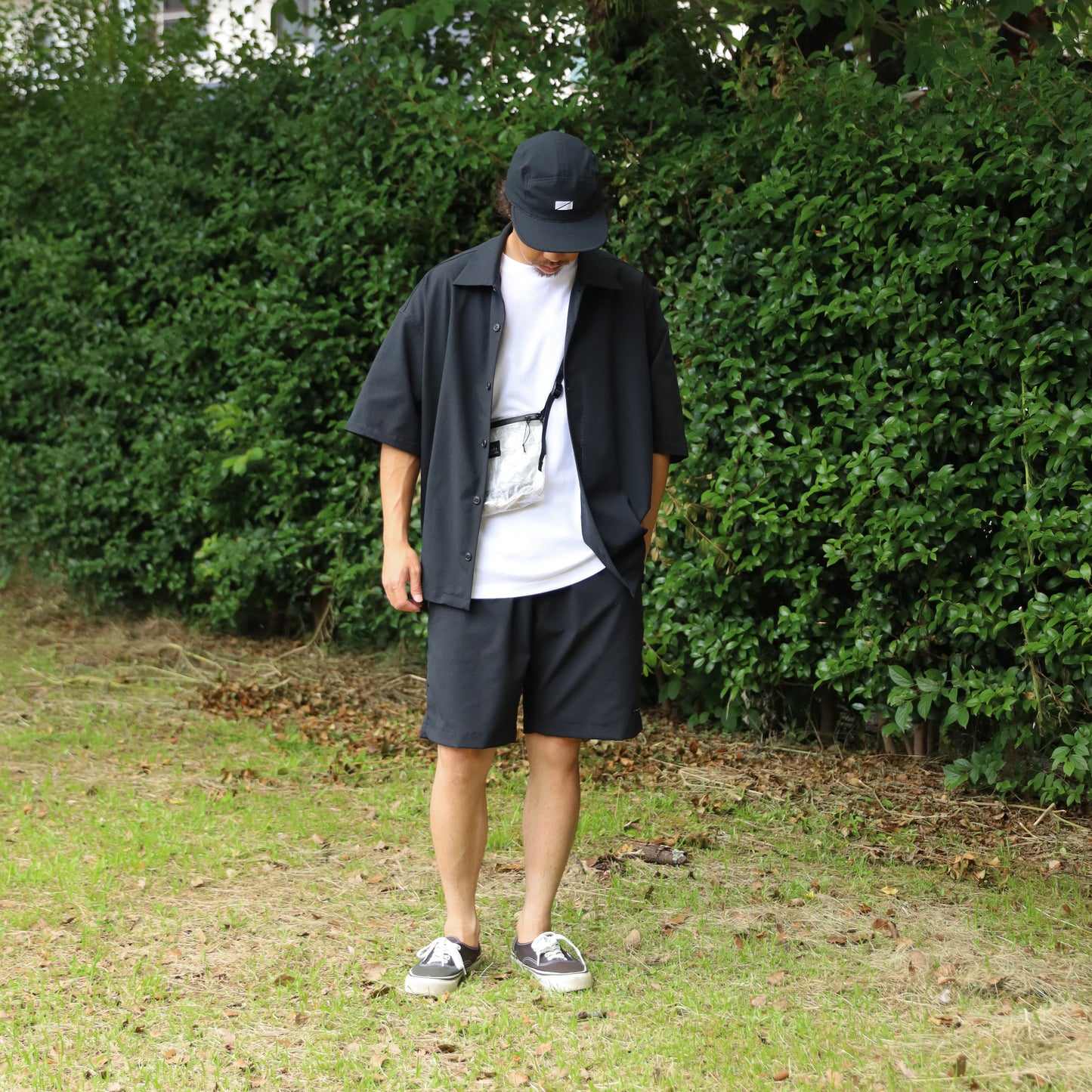 STRETCH COOL AIR S/S SHIRTS - BLACK