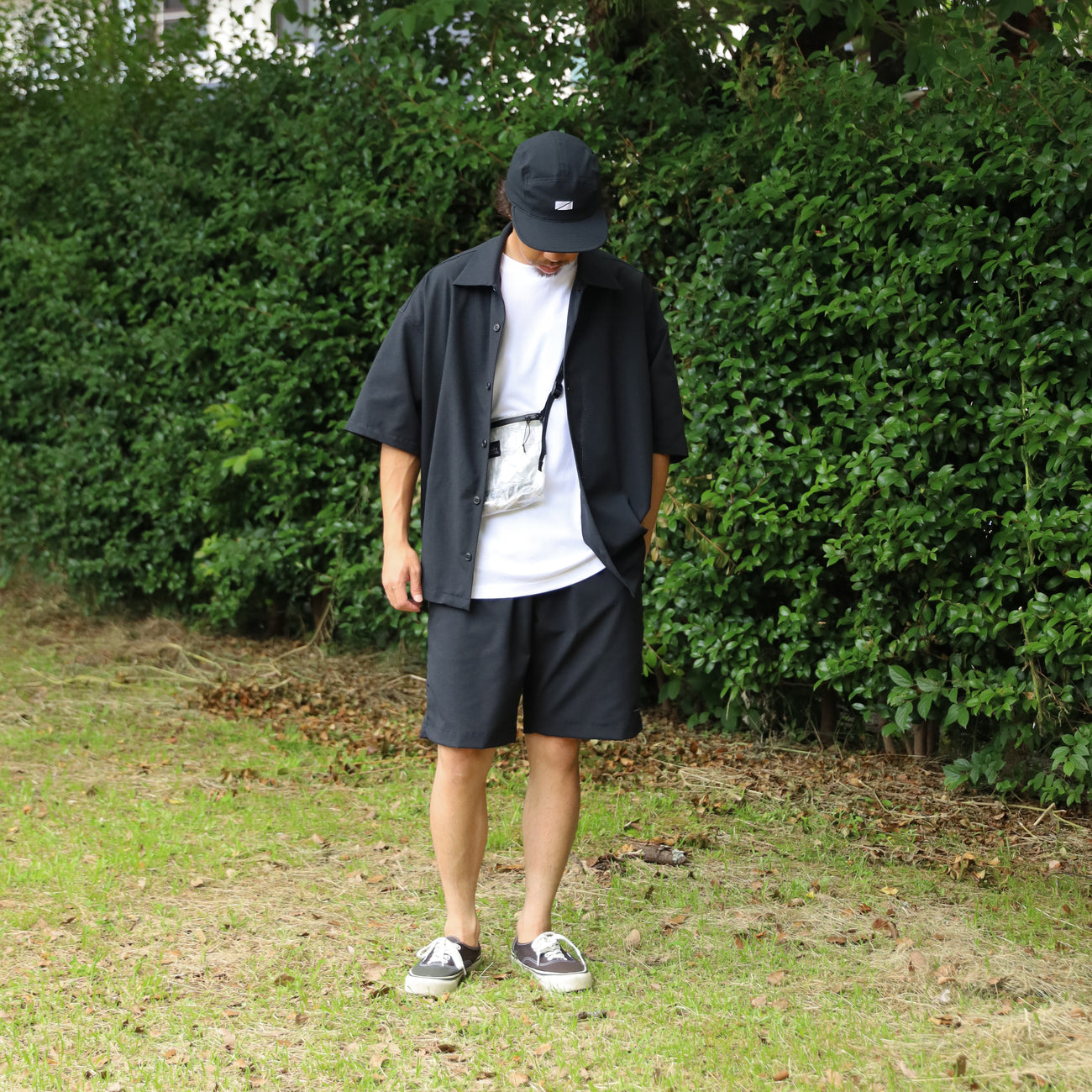 STRETCH COOL AIR S/S SHIRTS - BLACK