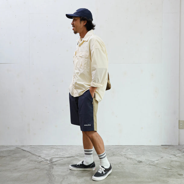 CORDURA 4WAY STRECH 2TONE RELAX TAC SHORTS - NAVY×BEIGE