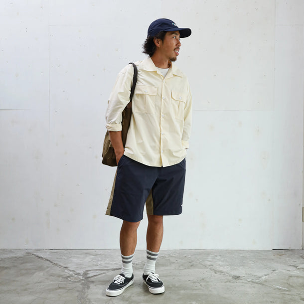 CORDURA 4WAY STRECH 2TONE RELAX TAC SHORTS - NAVY×BEIGE