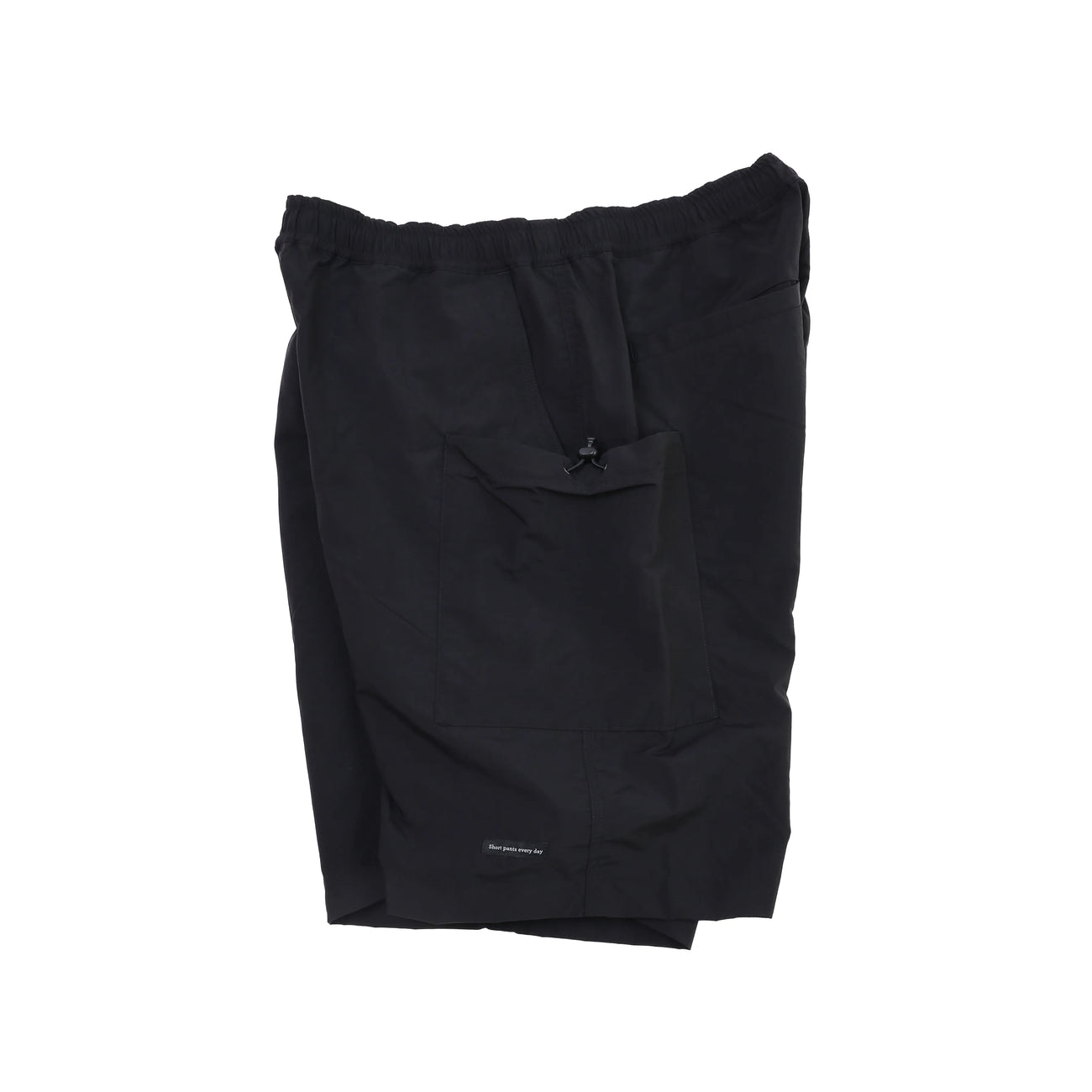 LIGHT NYLON RELAX TAC CARGO SHORTS - BLACK
