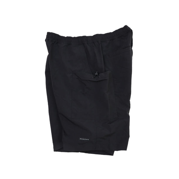 LIGHT NYLON RELAX TAC CARGO SHORTS - BLACK | Short pants
