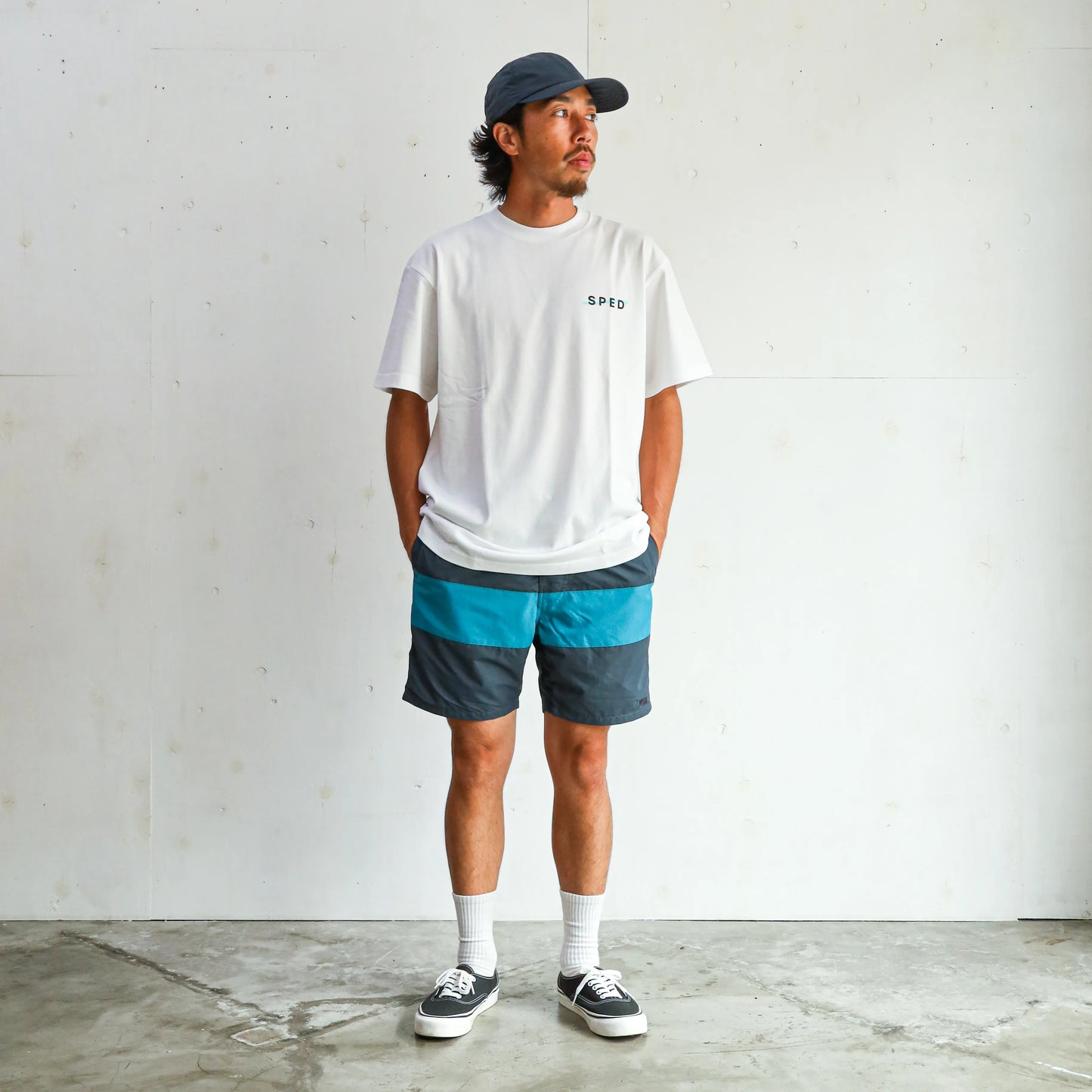 COAST Ⅱ CENTER LINE - CHACOAL×TEAL