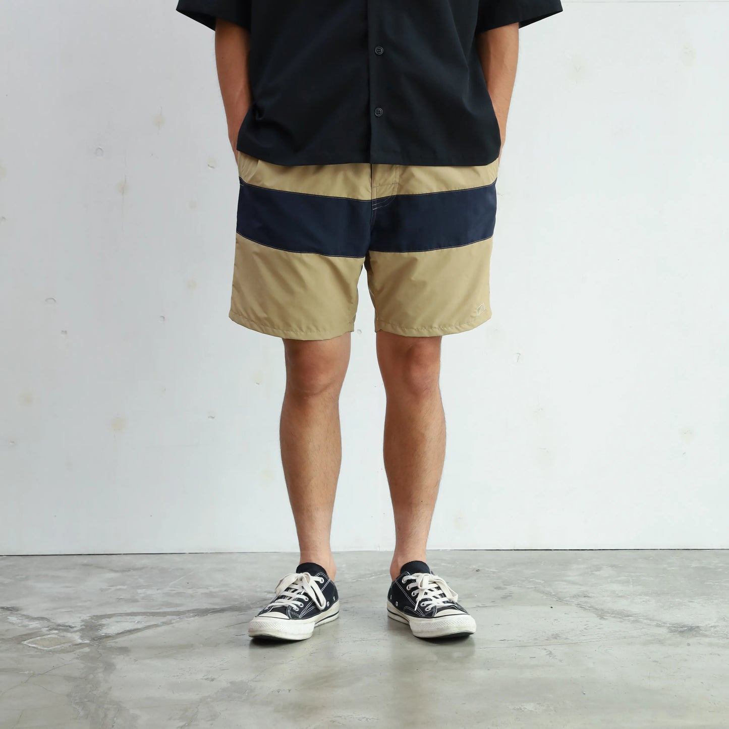 COAST Ⅱ CENTER LINE - BEIGE×NAVY