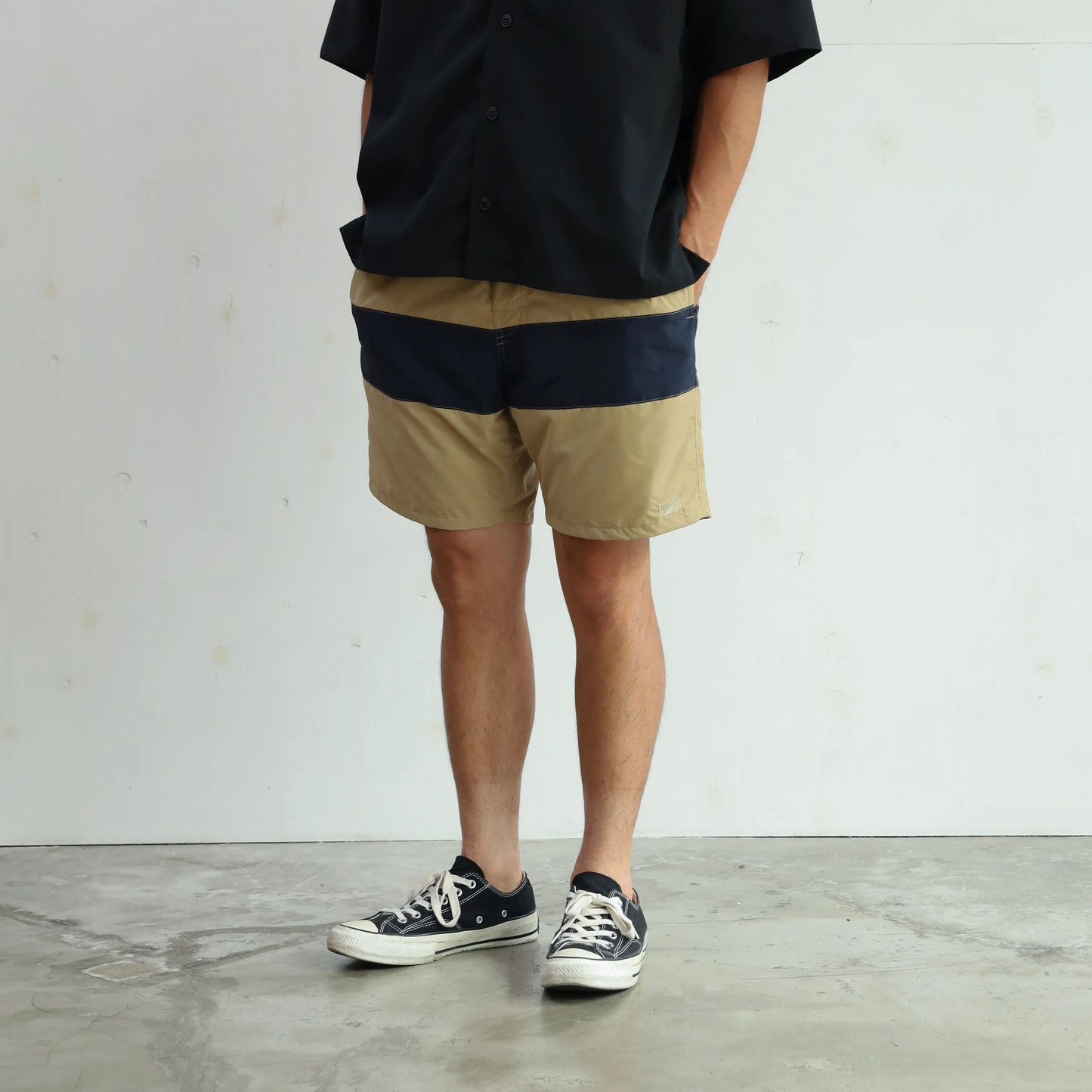 COAST Ⅱ CENTER LINE - BEIGE×NAVY
