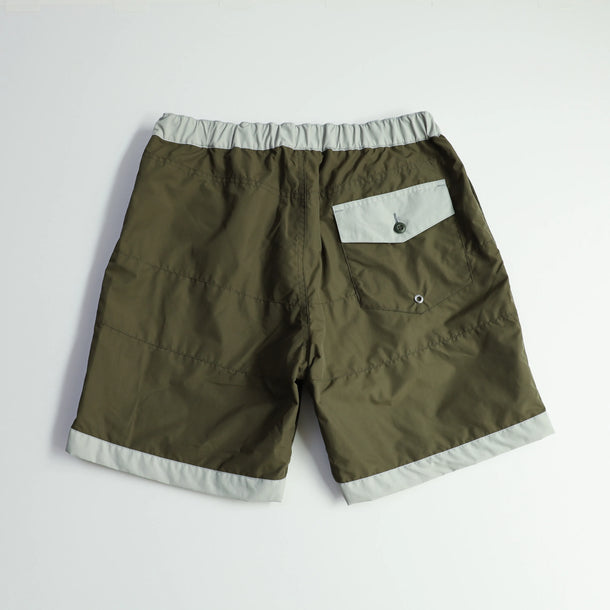 BOARD SHORTS 3LINE KHAKI×GRAY