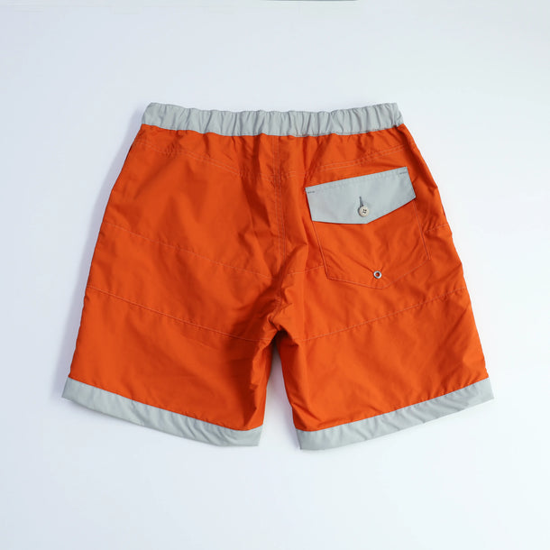 BOARD SHORTS 3LINE ORANGE×GRAY