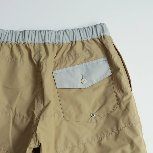 BOARD SHORTS 3LINE BEIGE×GRAY