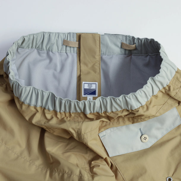 BOARD SHORTS 3LINE BEIGE×GRAY