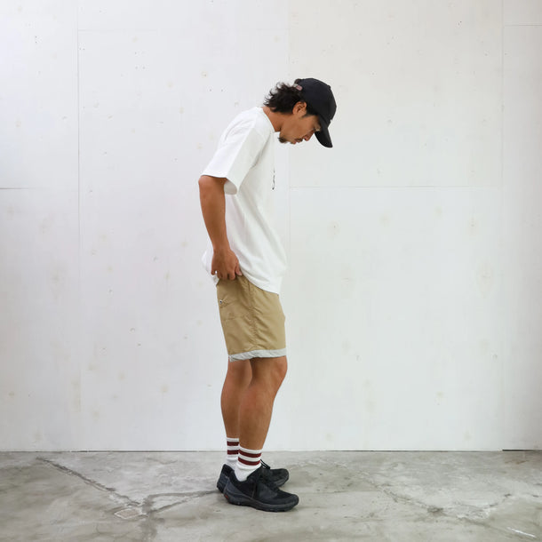 BOARD SHORTS 3LINE BEIGE×GRAY