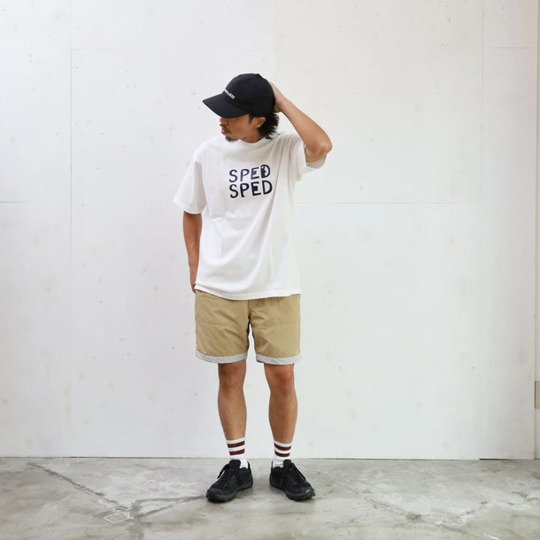 BOARD SHORTS 3LINE BEIGE×GRAY