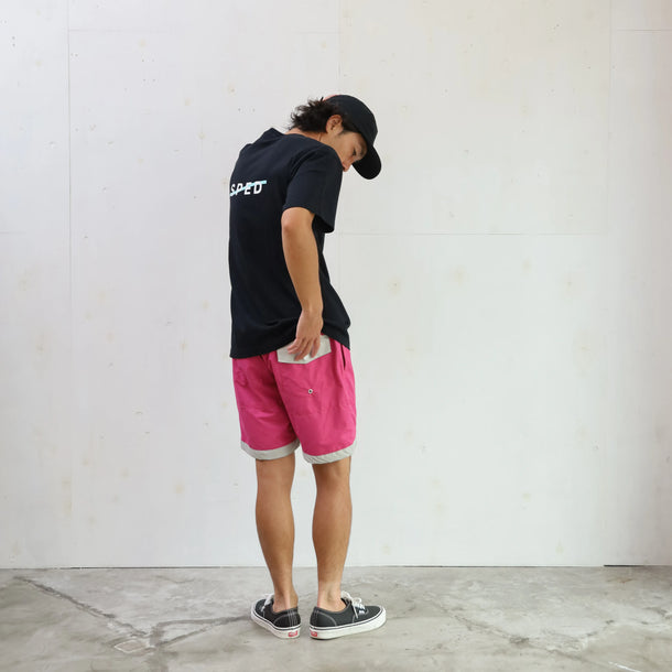 BOARD SHORTS 3LINE - LT PURPLE×GRAY