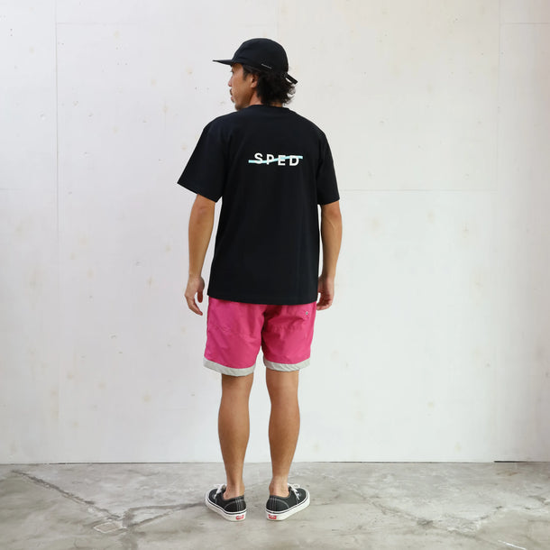 BOARD SHORTS 3LINE - LT PURPLE×GRAY