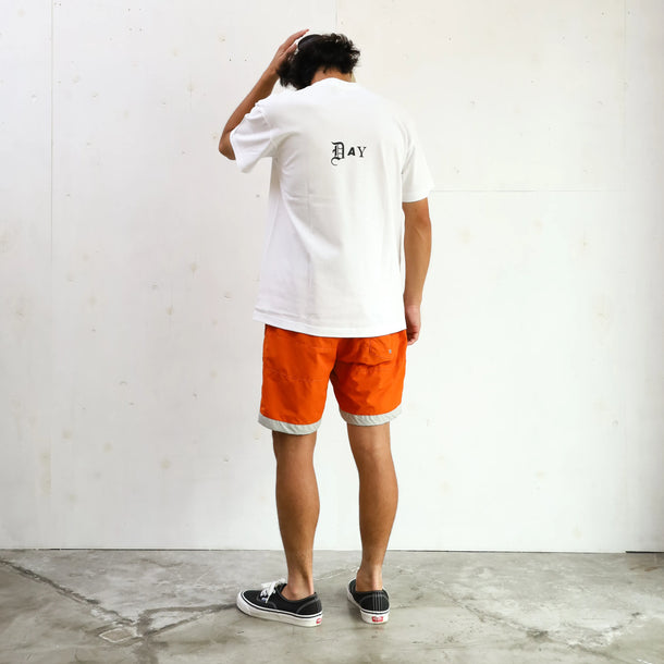 BOARD SHORTS 3LINE ORANGE×GRAY