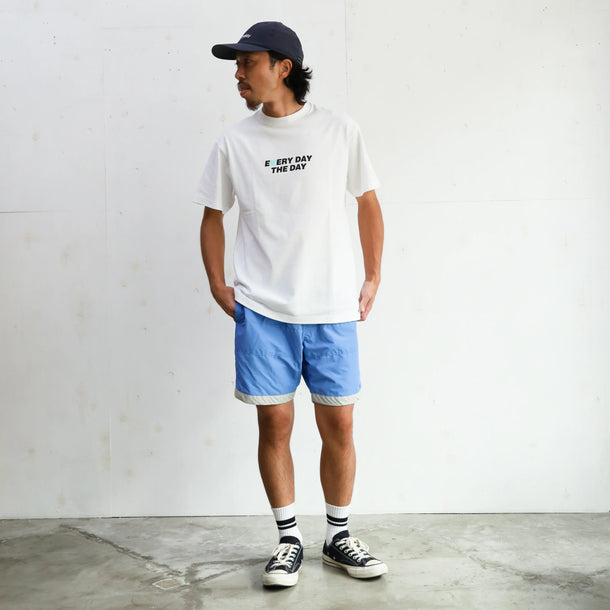 BOARD SHORTS 3LINE - BLUE×GRAY