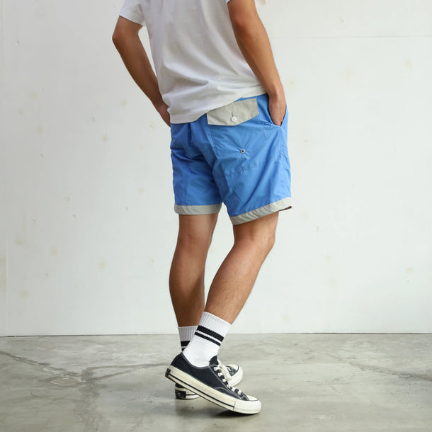 BOARD SHORTS 3LINE - BLUE×GRAY