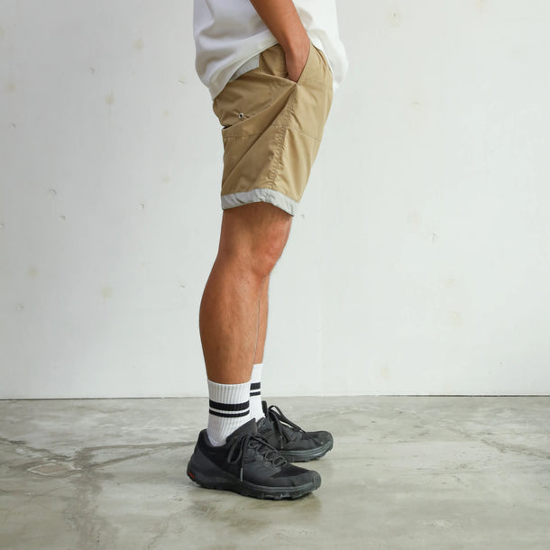 BOARD SHORTS 3LINE BEIGE×GRAY