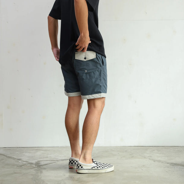 BOARD SHORTS 3LINE - CHARCOAL×GRAY