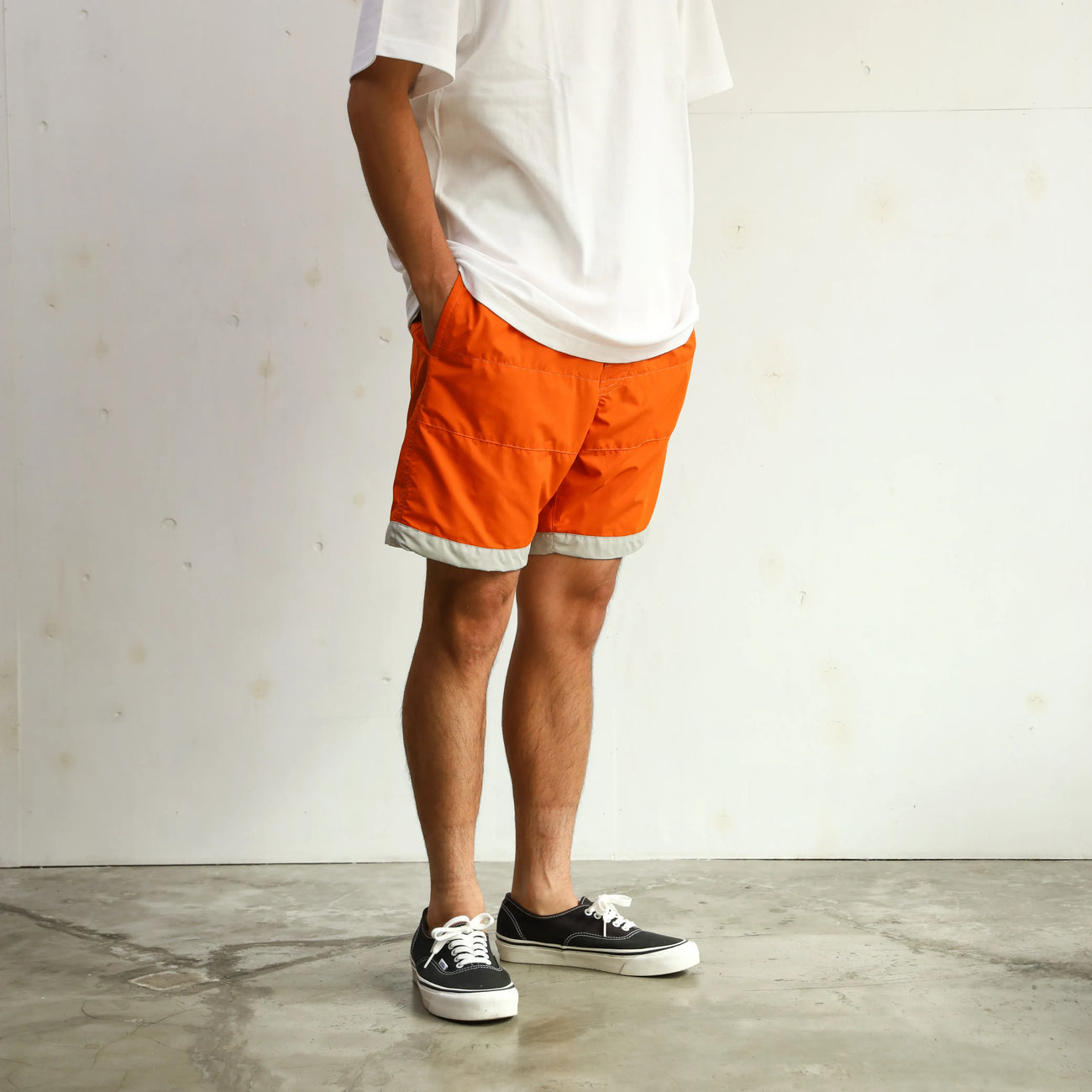 BOARD SHORTS 3LINE ORANGE×GRAY