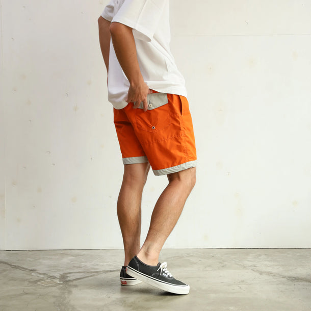 BOARD SHORTS 3LINE ORANGE×GRAY