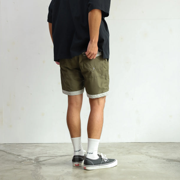 BOARD SHORTS 3LINE KHAKI×GRAY