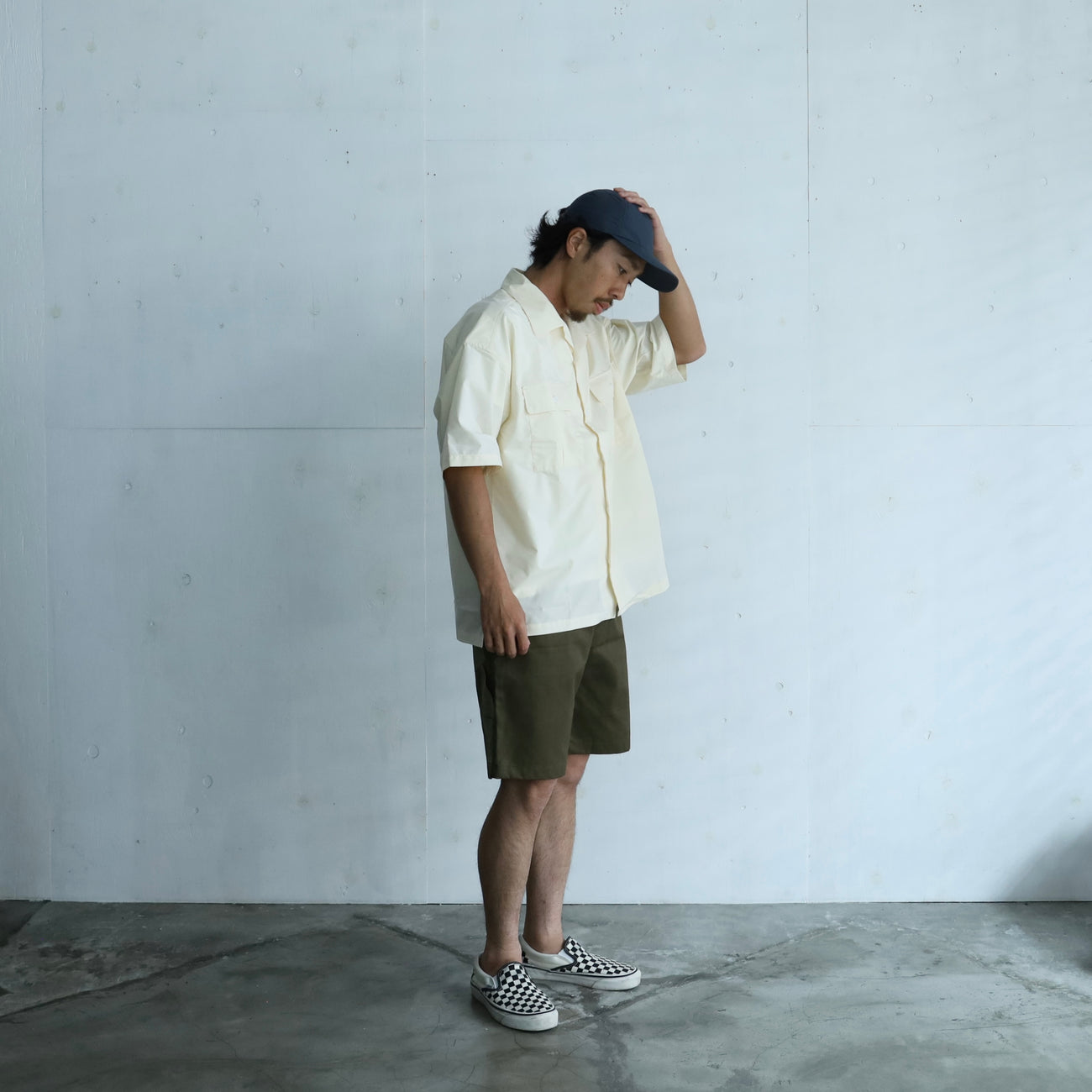 LOOSE SHIRTS S/S (COOL MAX) - BEIGE