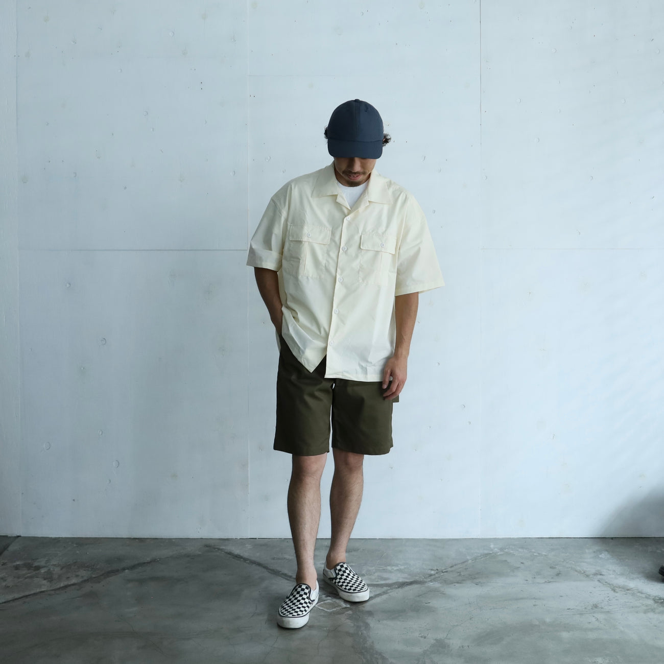 LOOSE SHIRTS S/S (COOL MAX) - BEIGE