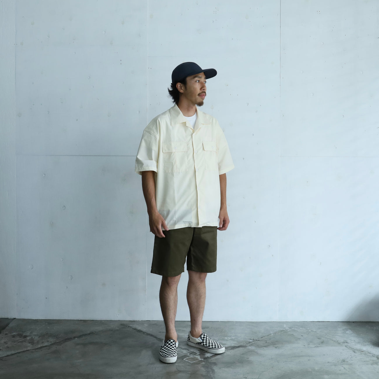 LOOSE SHIRTS S/S (COOL MAX) - BEIGE