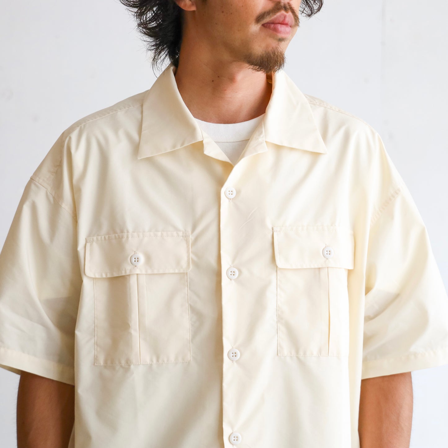 LOOSE SHIRTS S/S (COOL MAX) - BEIGE