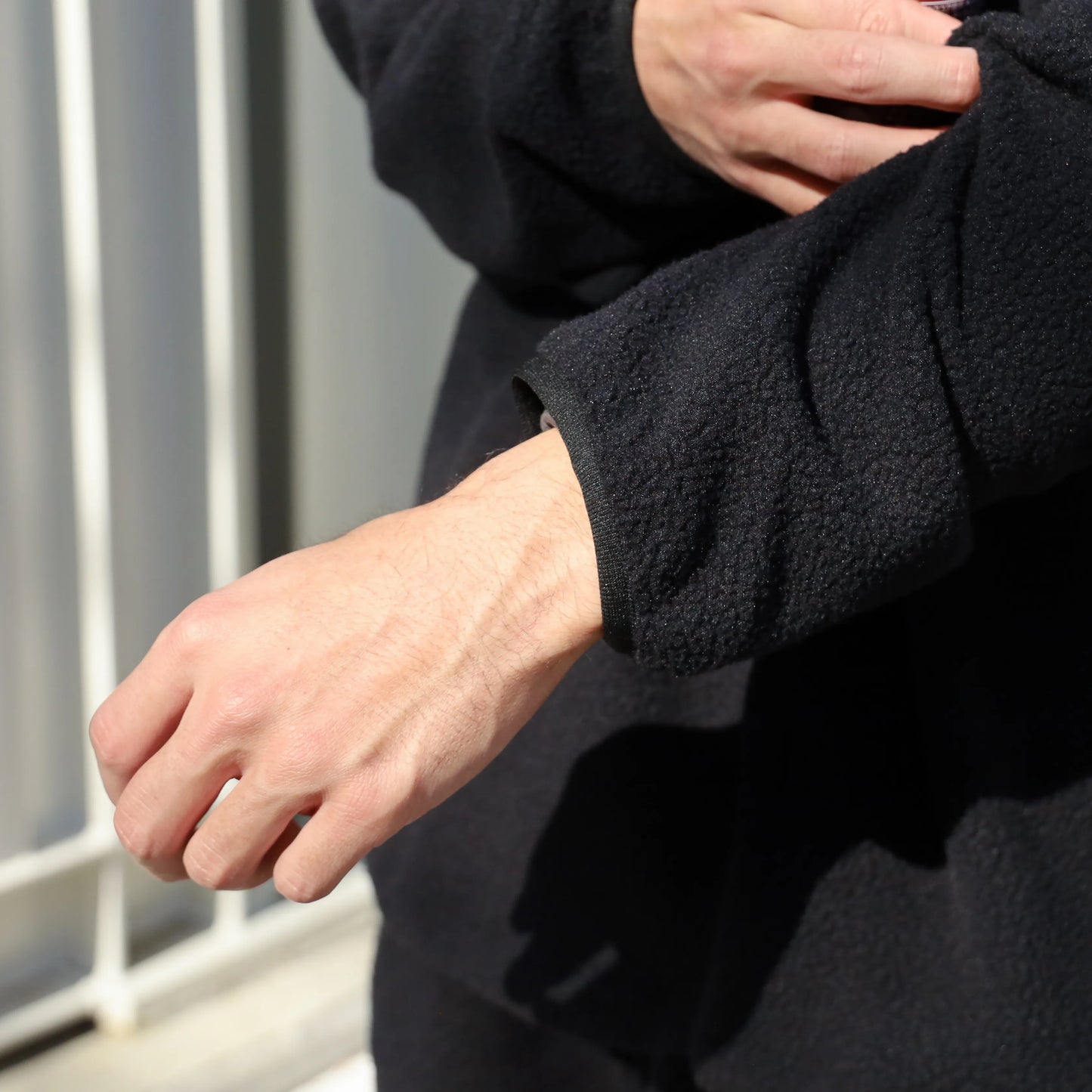 LOOSE CARDIGAN L/S W/PKT (THERMAL PRO) - BLACK