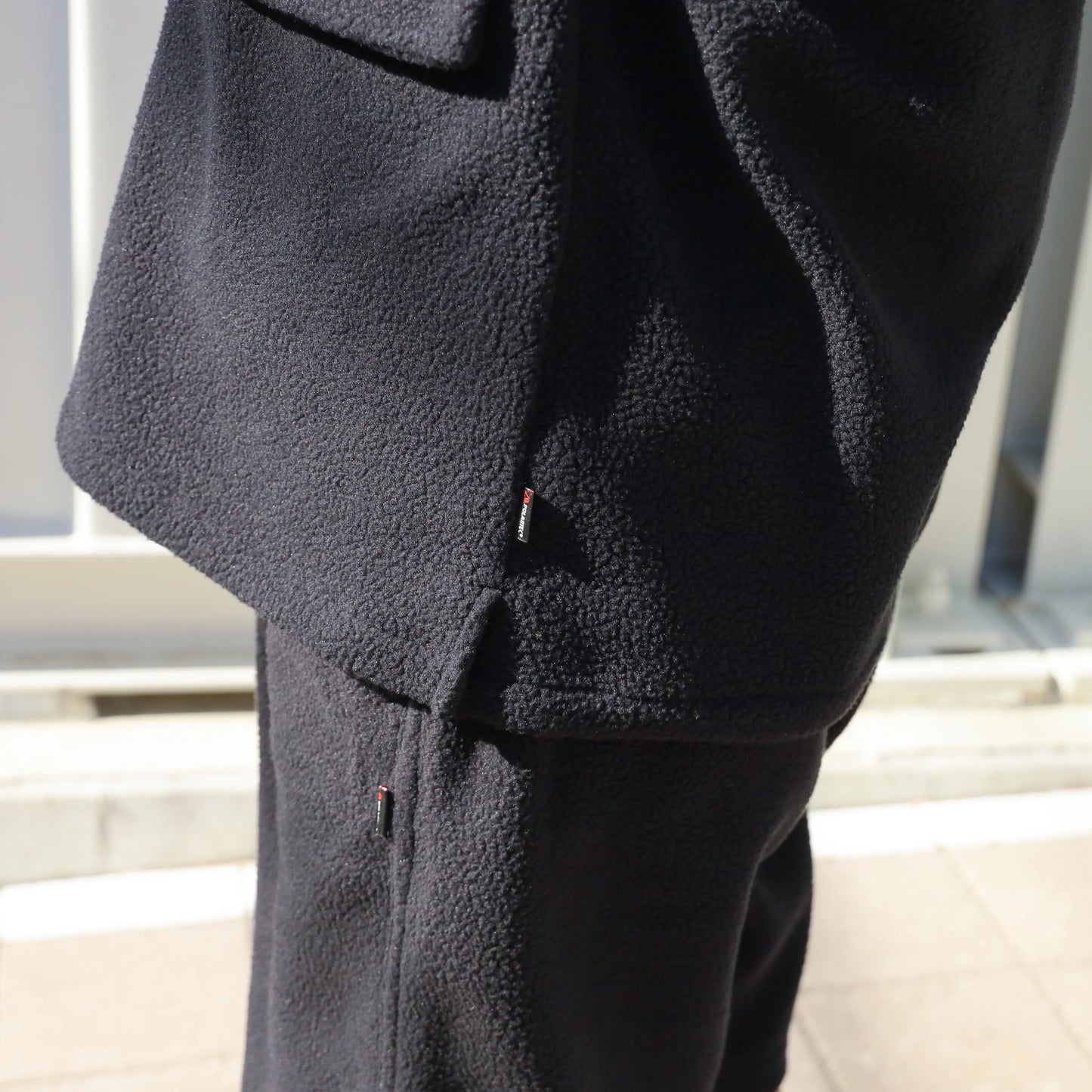 LOOSE CARDIGAN L/S W/PKT (THERMAL PRO) - BLACK