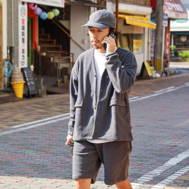 LOOSE CARDIGAN L/S W/PKT (THERMAL PRO) - CHARCOAL