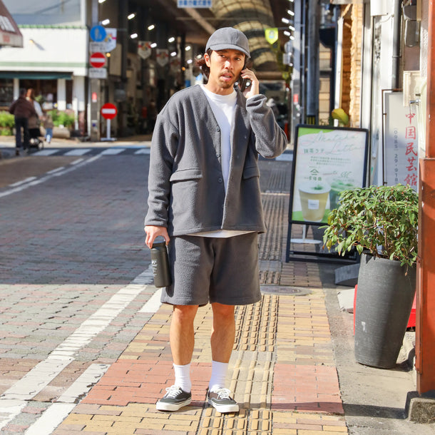 LOOSE CARDIGAN L/S W/PKT (THERMAL PRO) - CHARCOAL