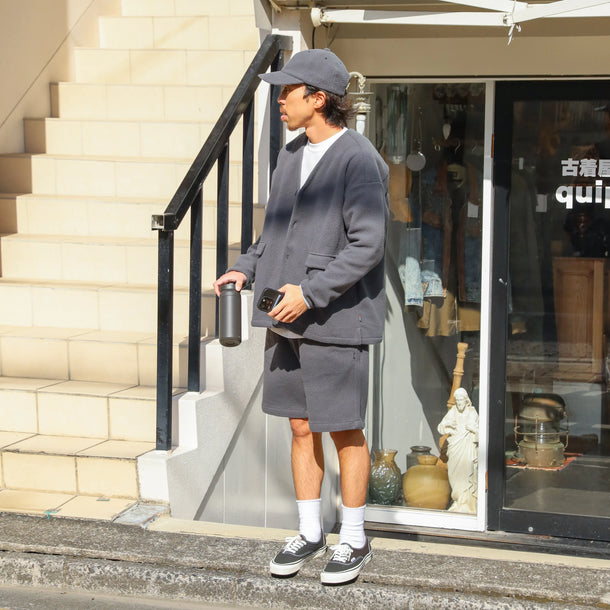 LOOSE CARDIGAN L/S W/PKT (THERMAL PRO) - CHARCOAL