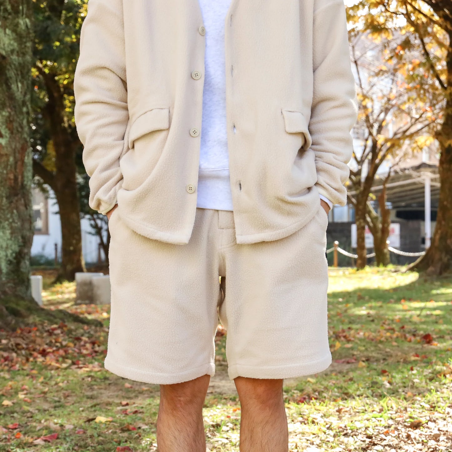 LOOSE CARDIGAN L/S W/PKT (THERMAL PRO) - NATURAL